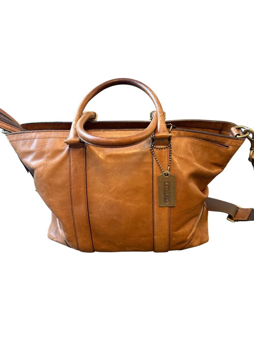 Vintage Coach Legacy Bleecker 2 Way Brown camel purse